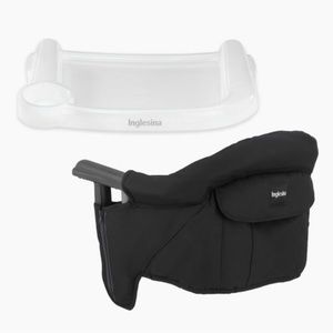 Black INGLESINA Fast Table Chair with Dining Tray Plus - Used, Great Condition!